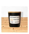 Large 14.5oz BlackJar Candle scented with Fruit Loop Oil