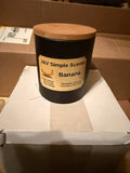 Handmade candle 14oz Banana