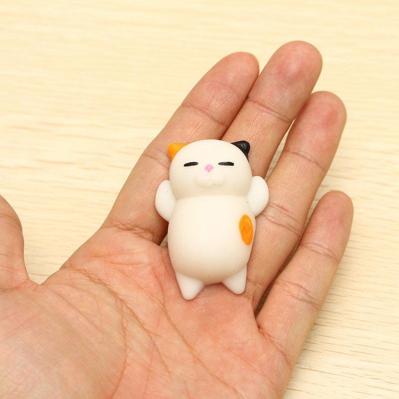 Orange Cat Squeeze Toy for Stress Relief and Fun